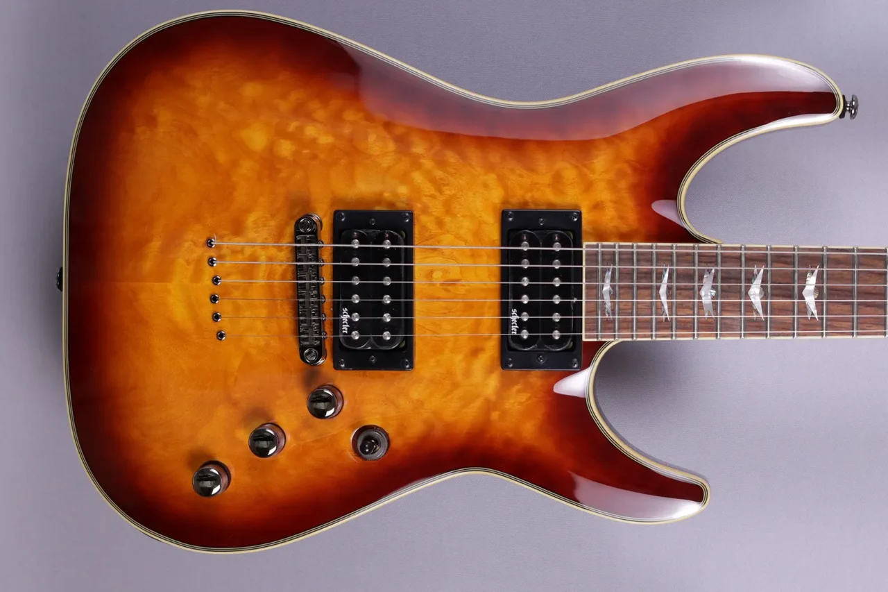 Schecter Omen 6 Extreme Vintage Sunburst – Bild 3
