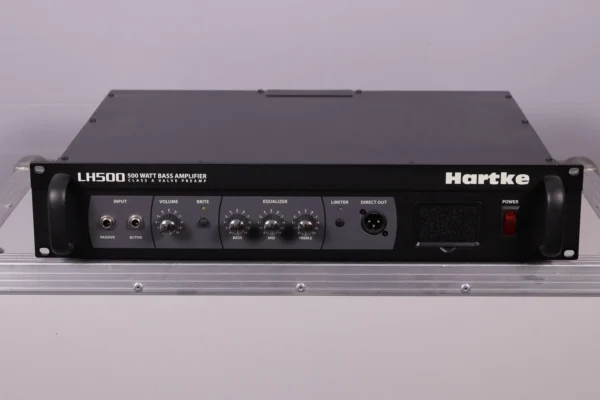 Hartke LH 500 Head 500 Watt Bass-Topteil mit Röhren-Preamp und Solid-State-Endstufe
